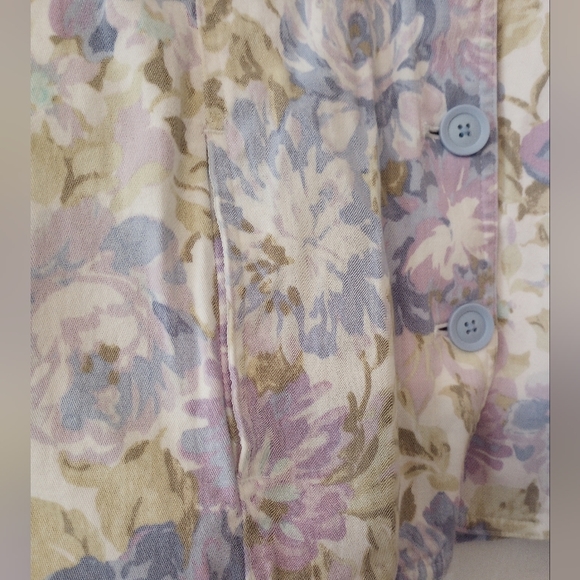 Croft and Barrow Spring Jacket with Flowers PM Ladies Woman's - Picture 5 of 6